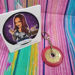 Versace Key Chain or Bag Charm Authentic Rare Bling